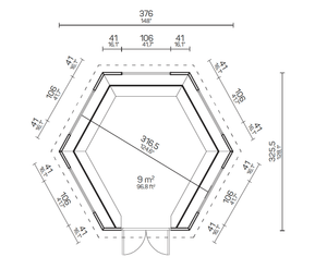 ALBA Grill Cabin Gazebo | 9m2 - Northern Log Cabins