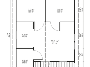 ALMERIA A 6.0x8.0m Log Cabin - Northern Log Cabins