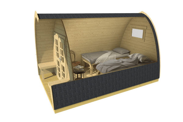 Camping Pod 400 | 4.0 x 2.4m - Northern Log Cabins