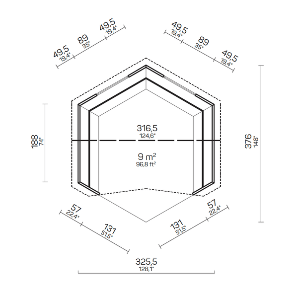 ELSA Open BBQ Grill Cabin | 9M2 - Northern Log Cabins