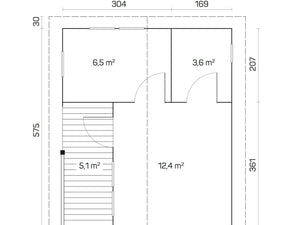 FALUN A 6.0x5.0m Log Cabin - Northern Log Cabins