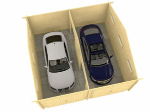 GARAGE KOTKA 6.0x6.0m Log Cabin - Northern Log Cabins