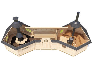 MAGNUS BBQ Grill Cabin | 22m2 - BBQ Grill Cabin - Northern Log Cabins