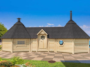 MAGNUS BBQ Grill Cabin | 22m2 - BBQ Grill Cabin - Northern Log Cabins