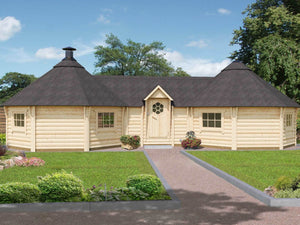 MELISSA BBQ Grill Cabin | 38m2 - BBQ Grill Cabin - Northern Log Cabins