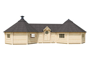 MELISSA BBQ Grill Cabin | 38m2 - BBQ Grill Cabin - Northern Log Cabins