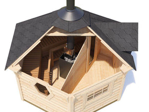 KRIS Sauna Cabin | 9m2 - Sauna Log Cabin - Northern Log Cabins