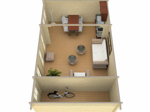 LEON-A 7.3x3.0m Log Cabin - - Northern Log Cabins