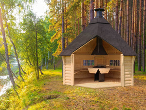 ELSA Open BBQ Grill Cabin | 9M2 - Northern Log Cabins