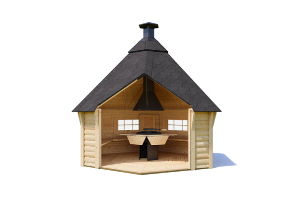 ELSA Open BBQ Grill Cabin | 9M2 - Northern Log Cabins