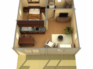 PETRA 6.2x6.2mLog Cabin - Lodge Log Cabin - Northern Log Cabins