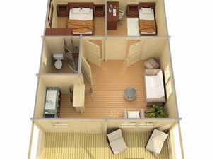 TOLEDO-A 6.0x6.5mLog Cabin - - Northern Log Cabins