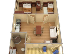 ALMERIA B 6.0x8.9m Log Cabin - Northern Log Cabins