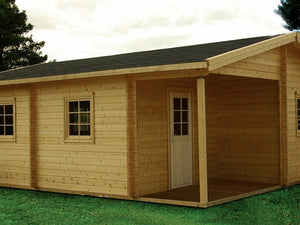 ARLANZON B 6.3x7.4m Log Cabin
