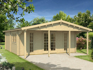 BURGOS 6.0x6.0m Log Cabin - Log Cabin - Northern Log Cabins
