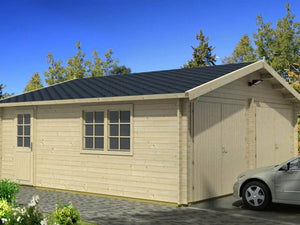 GARAGE D 6.0x5.3m Log Cabin - Northern Log Cabins