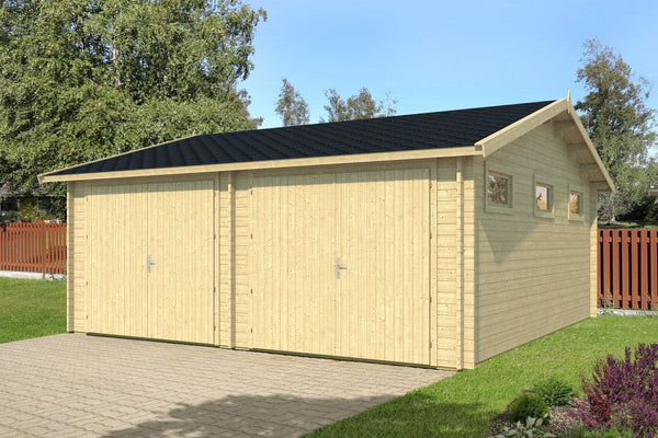 GARAGE KOTKA 6.0x6.0m Log Cabin - Northern Log Cabins