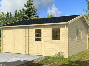 GARAGE MIKKELI 6.0x6.0m Log Cabin - Northern Log Cabins