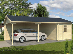 GARAGE RAUMA 6.0x5.3m Log Cabin - Northern Log Cabins