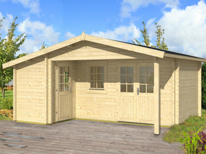 HELSINKI 5.3x4.5m Log Cabin