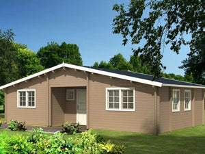 KRISTI 10.5x6.0m Log Cabin - Lodge Log Cabin - Northern Log Cabins