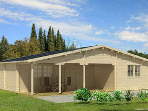 KRISTINA 10.5x8.5m Log Cabin - Lodge Log Cabin - Northern Log Cabins