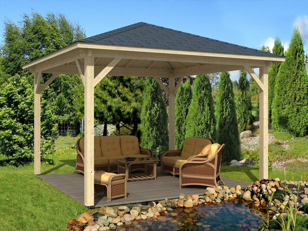 LANZAROTE 4.0x4.0m Gazebo - - Northern Log Cabins
