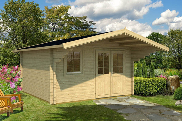 MALAGA-A 3.8x3.2m Log Cabin - - Northern Log Cabins