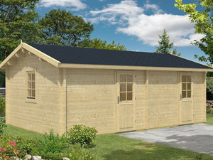 MIKKO 6.2x4.2m Log Cabin - - Northern Log Cabins