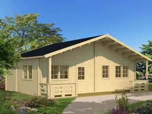 MOTRIL 8.7x6.0m Log Cabin - Lodge Log Cabin - Northern Log Cabins