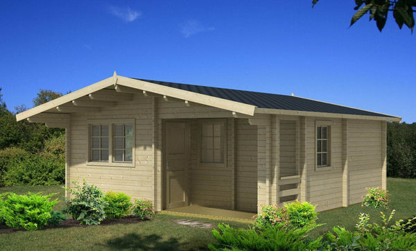 REUS 6.0x6.0m Log Cabin - Lodge Log Cabin - Northern Log Cabins