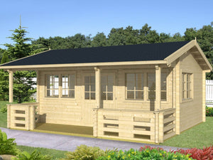 RICHARD 5.8x5.4m Log Cabin - - Northern Log Cabins