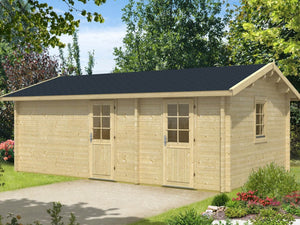 SANNA 6.2x4.2m Log Cabin - Lodge Log Cabin - Northern Log Cabins