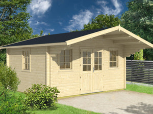 SAUERLAND-B 4.7x4.7m Log Cabin