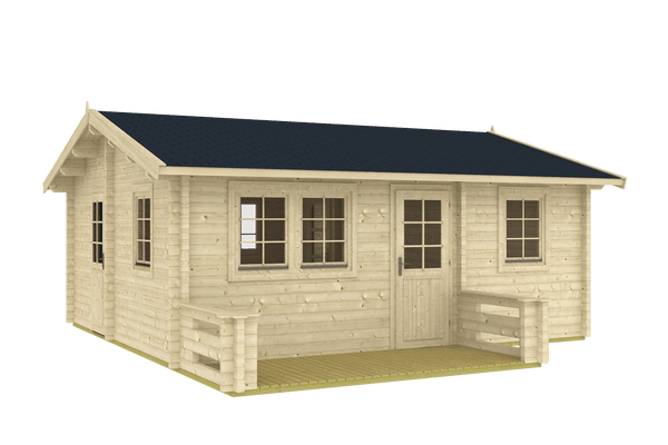 TORINO 6.0x5.2m Log Cabin - - Northern Log Cabins