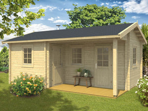 VILLU Sauna 4.2x5.7m - - Northern Log Cabins
