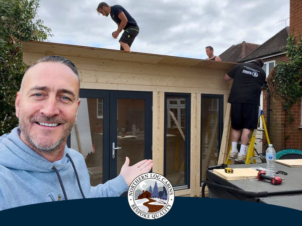 A Stunning Log Cabin Art Studio for Will Mellor by Northern Log Cabins