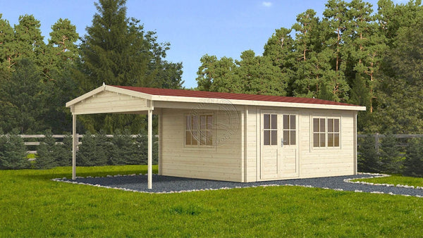 RIOPAS 10.0x8.9m Log Cabin