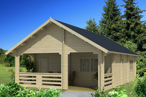 ESTONIA 8.0x9.0m Log Cabin