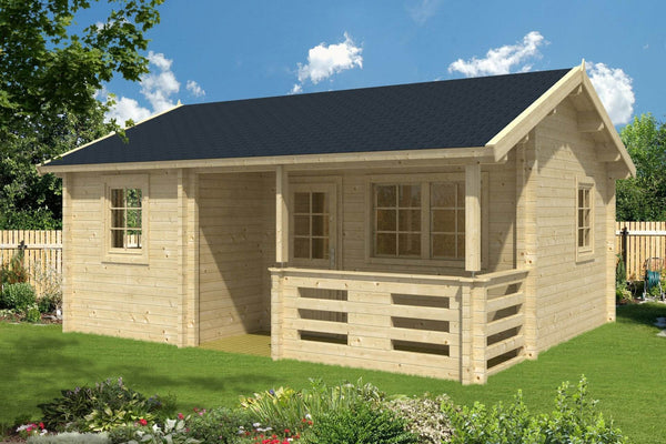 RIOPAS 10.0x8.9m Log Cabin