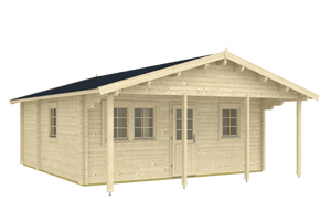 VIGO 9.9x9.7m Log Cabin