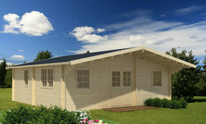 EUROPA 6.4x9.4m Log Cabin