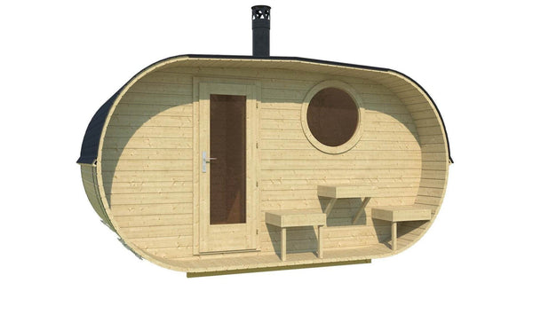 FORSSA Oval Sauna 4.0x2.4m