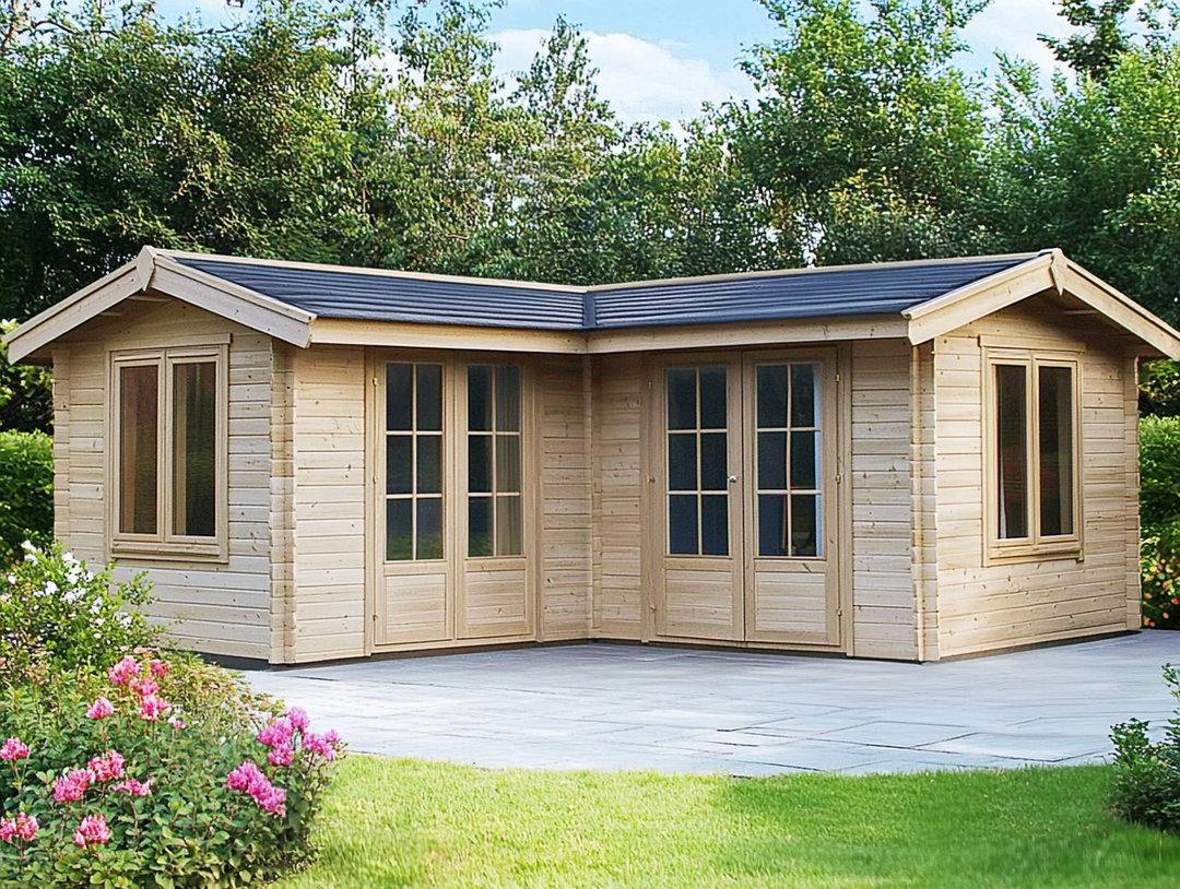Log Rentangle Shape Charming L-Shaped Log Cabins: Innovative Living Solutions – Northern ...