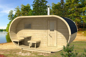 Sauna Oval | 4.0 x 2.4m - Sauna Log Cabin - Northern Log Cabins