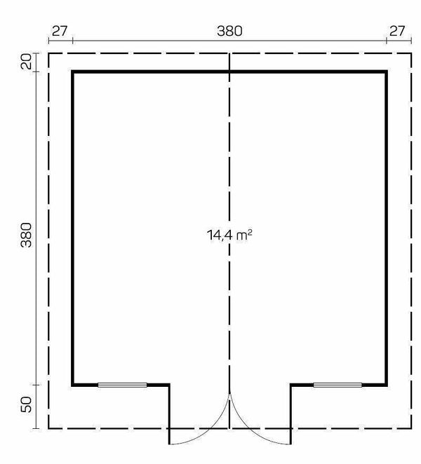 AINO 4.0x4.0m Log Cabin