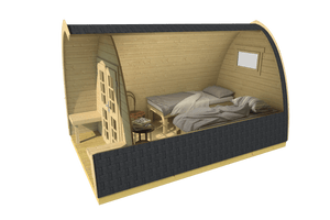 Camping Pod 400 | 4.0 x 2.4m - Northern Log Cabins