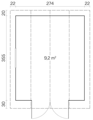 COLORADO 3.0x3.5m Log Cabin - Northern Log Cabins
