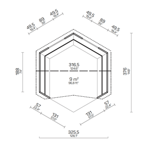 ELSA Open BBQ Grill Cabin | 9M2 - Northern Log Cabins