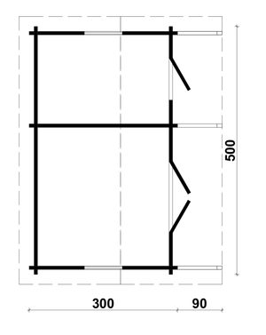 EEVA 3.0x5.0m Log Cabin - Northern Log Cabins